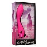 California Dreaming Surf City Centerfold Pink Silicone Vibrator with 3 Speeds and 10 Vibration Functions Vibrators